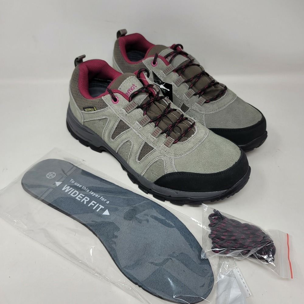 Riemot Women's Hiking Shoes Sz 11 M Low Top Waterproof Casual Gray Pink - Picture 3 of 9